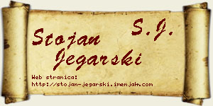 Stojan Jegarski vizit kartica